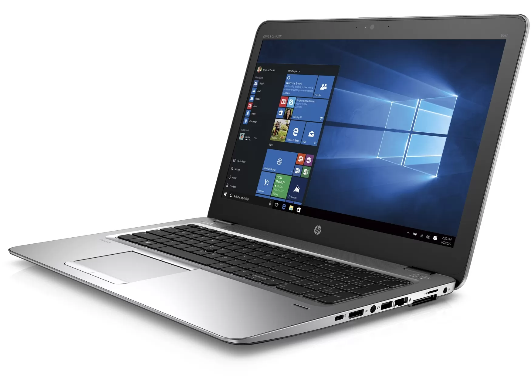 HP EliteBook 850 G3 تاچ | لپ‌تاپ تجاری با نمایشگر بزرگ و طراحی باریک